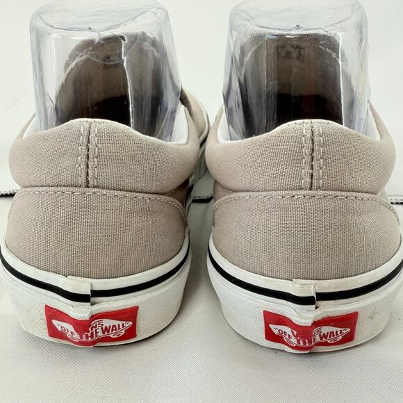 Vans Off The Wall Womens 7.5 Gray Slip-On Canvas Shoes DIY Custom Paint Sneakers - Picture 7 of 8